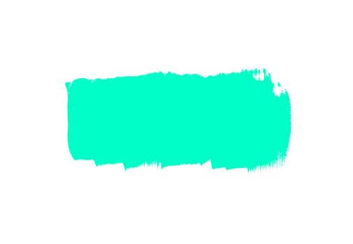 Green turquoise frame made with brush color and cop space