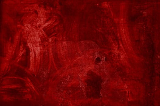 Grunge texture: Dirty concrete wall backgrund with red color