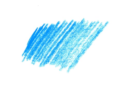 Blue scribble of pencil drawing