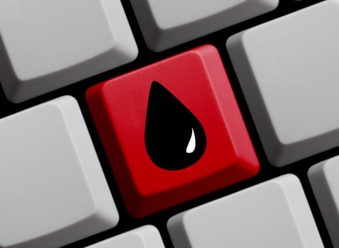 Oil online - Price and information online 3D illustration