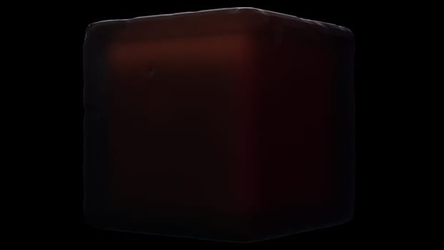 Glass cube. Computer generated 3d render