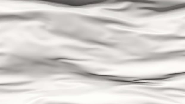 Waving white cloth. Computer generated 3d render