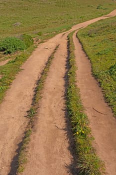 Lonely Track on a Coastal Ridge in Point Reyes National Seashore in California