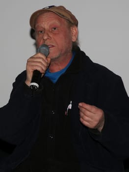 Bernd Michael Lade Regisseur und Hauptdarsteller vom Film Der Zeuge bei Vorpremiere am 01.03.2023 im Moritzhof Magdeburg
