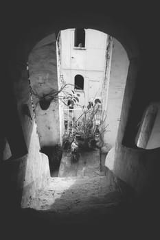 Ancient palace abandoned in the island of Procida in Italy