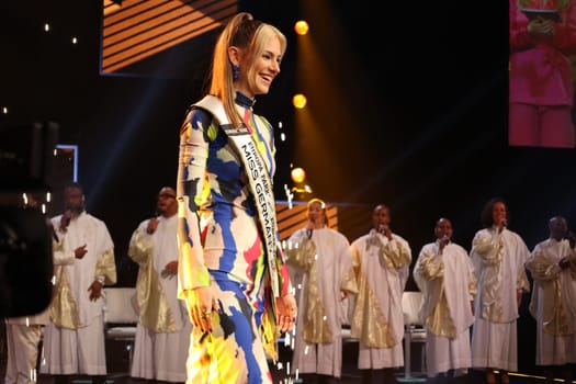 She was able to shine: Kira Geiss (Stuttgart) has been elected the new Miss Germany 2023 at the Miss Germany Award Show 2023 - The final in Europapark Rust - On Saturday,04 March 2023,the title "Miss Germany"" was awarded for the 20th time at Europapark. 900 guests attended the proclamation in the DOME,more than 100 media representatives from the press,radio and television were accredited."
