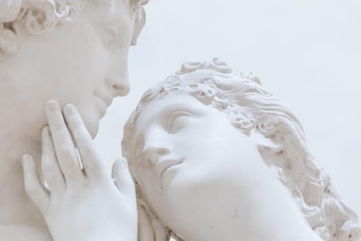 Possagno, Italy - July 2022: Venus and Adonis, work by Antonio Canova, 1794 - Venere e Adone