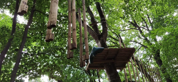 Go Ape Adventure. Located in national parks and local recreational facilities, Wooden and rope structures for movement