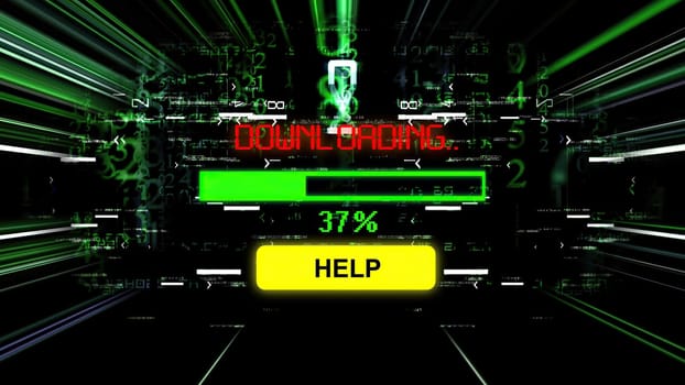 Help download progress bar on the screen,Help download progress bar on the screen