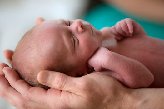 Eben Brittain is one week old.