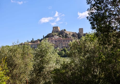 Montemassi a fortified village in the province of Grosseto. Tuscany. Italy