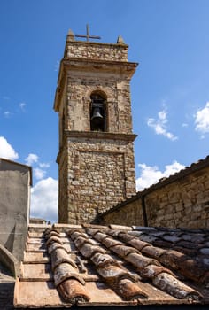 Montemassi a fortified village in the province of Grosseto. Tuscany. Italy
