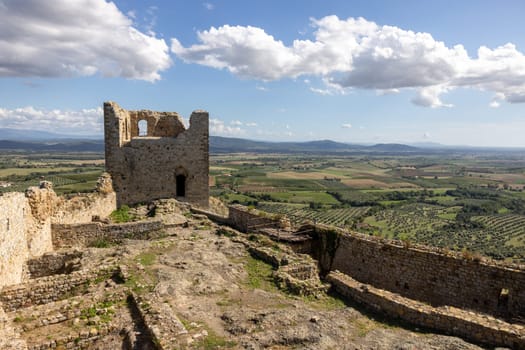 Montemassi a fortified village in the province of Grosseto. Tuscany. Italy