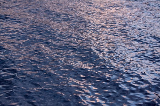 Water Reflections on Colby Lake in Saranac Lake, New York.
