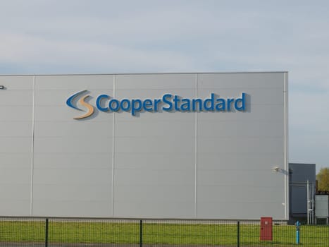 Sremska Mitrovica, Serbia April 30, 2021 Cooper-Standard Holdings Inc. factory building. Modern production building. Manufacturer of seals, fuel and brake systems, fluid transfer systems for vehicles