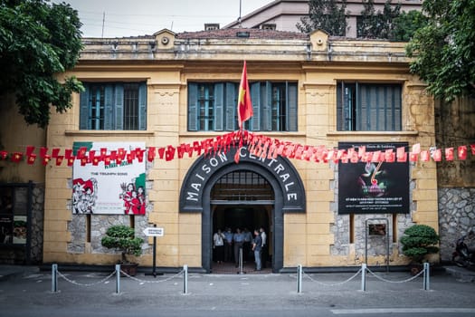 Hanoi, Vietnam, November 15, 2022: Hoa Lo Prison - an infamous prison built by French colonists where American POW were kept during vietnam war