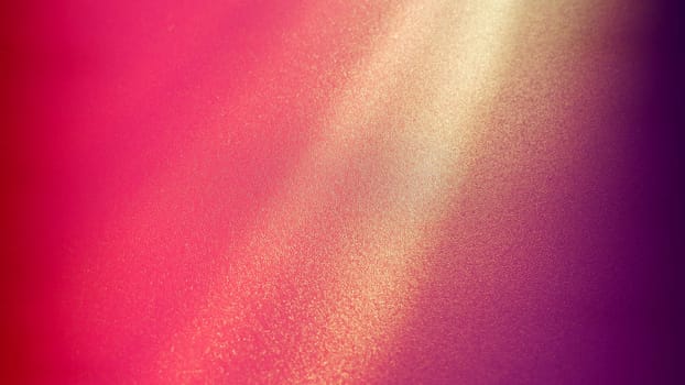 Diagonal rays of light on background. Blurred abstract background light effect, light leaks. Gradient pink, red, crimson, magenta, burgundy, purple, lilac. Divergent and asymmetric lines or stripes.