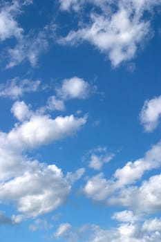 Cumulus clouds.