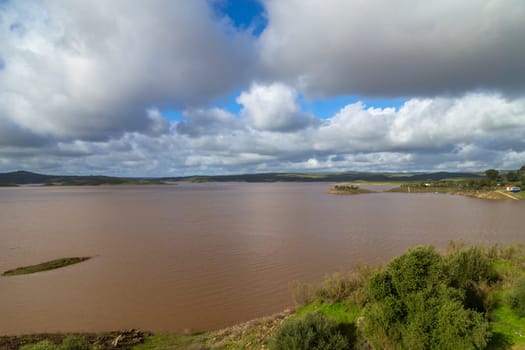 The Tagus river near Caceres, Spain