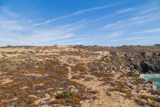 Beautiful landscape in Vicentina Coast Natural Park, Alentejo, Portugal