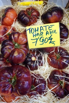 Mar Azul-Tomate in der Markthalle Mercado de Vegueta, Gran Canaria, Spanien, Las Palmas