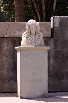 Dama de Elche- Büste, Nachbildung des Originals aus dem historischen Nationalmuseum Madrid, Gran Canaria, Spanien, San Agustin