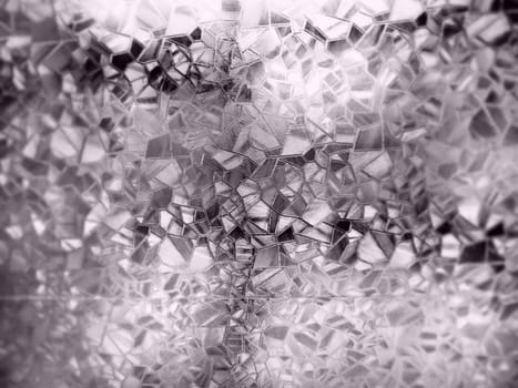 Embossed glass background. Corrugated glass sepia monochrome. Refraction of light in a bumpy transparent surface under backlight. The play of highlights. Black brown areas. Abstract background.