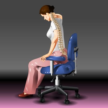 Back pain in women has many potential causes. Some are related to conditions specific to women, while others can happen to anyone. Vector Illustration
