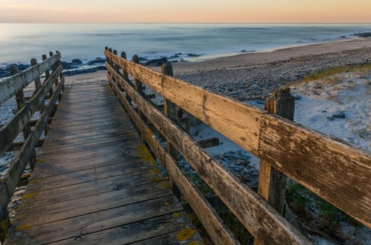 long exposure at the ocean in Cepaes, Esposende, north of Portugal