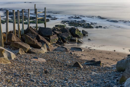 long exposure at the ocean in Cepaes, Esposende, north of Portugal