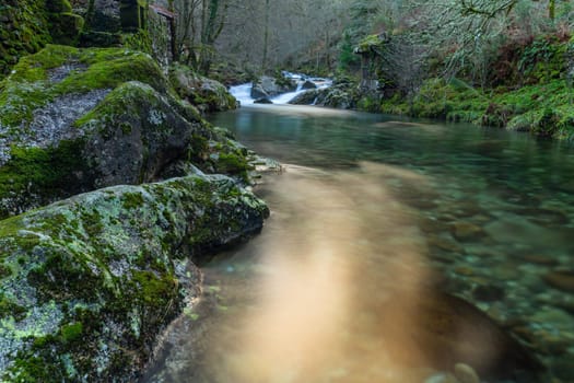 long exposure at the portuguese national park of Geres. Montalegre, Portugal