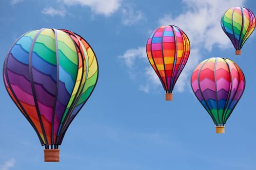 Wind chime, wind chime balloon, a balloon that can turn in the wind. A decorative element.