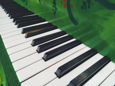 A piano or piano is a stringed percussion and keyboard musical instrument. An octave is a musical interval in which the ratio of frequencies between sounds is one to two. Green piano