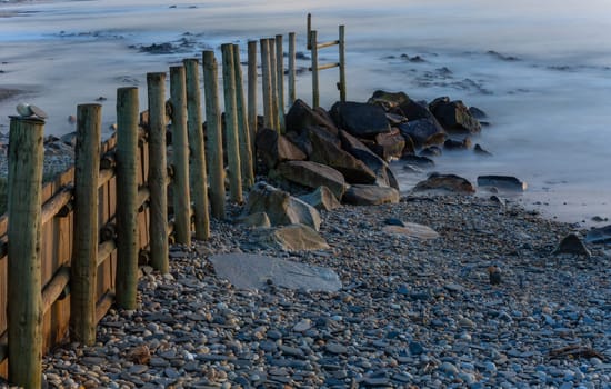 long exposure at the ocean in Cepaes, Esposende, north of Portugal