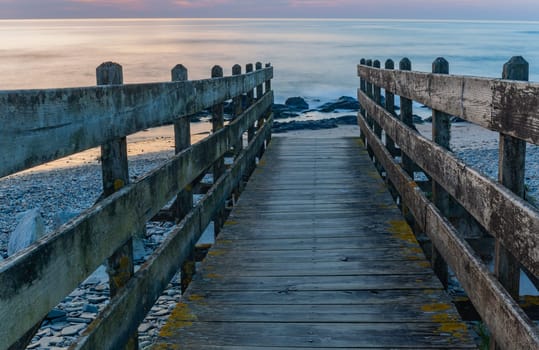 long exposure at the ocean in Cepaes, Esposende, north of Portugal