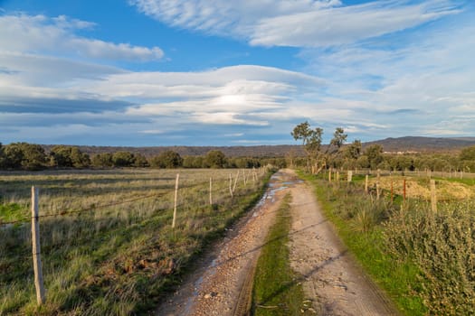 Via de la Plata way (Silver Way) to Santiago in Extremadura. Spain