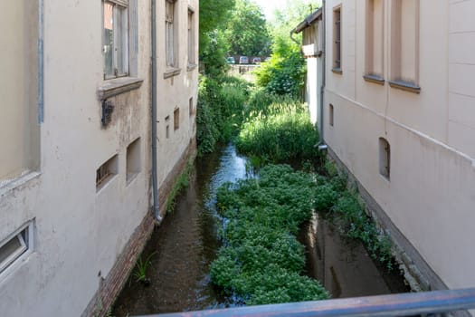 QUEDLINGBURG, GERMANY - JUNE 18, 2021:.Quedlinburg, Germany - June 18, 2021:.Cityscape of medieval city Quedlinburg