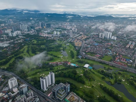 Bukit Bintang, Kuala Lumpur, Malaysia - Dec 03 2022: The Royal Selangor Golf Club greenery and parks offer a refreshing and tranquil respite from the busy city