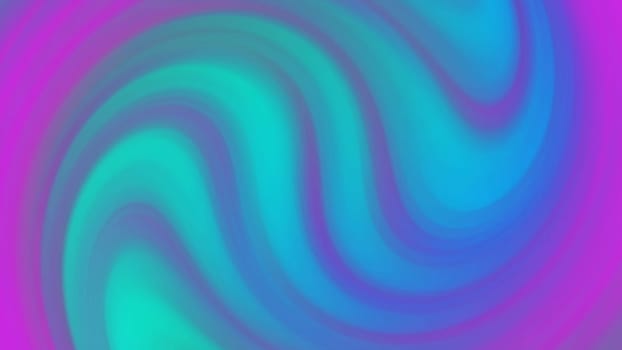 Wavy twirl purple cyan gradient abstract background. 2D layout illustration