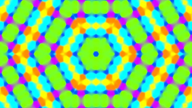 Mosaic kaleidoscopic geometry pattern abstract background. 2D layout illustration