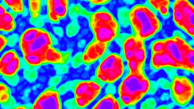 Colorful nucleus fractal noise background. 2D layout illustration