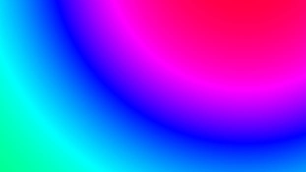 Radial glow rainbow color at bottom right. 2D layout illustration