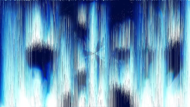 Pixel sort vertical of blue background. 2D layout illustration