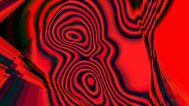 Red color topography optical background. 2D layout illustration