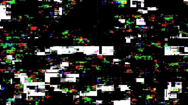 Glitch digital error signal background. 2D layout illustration