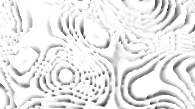 White waves. Computer generated 3d render