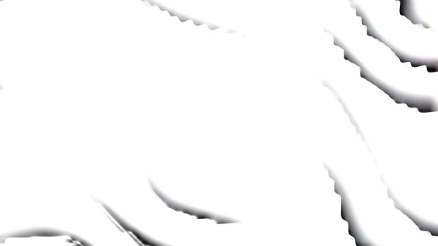 White waves. Computer generated 3d render