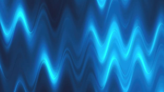 Waving neon lines. Computer generated 3d render