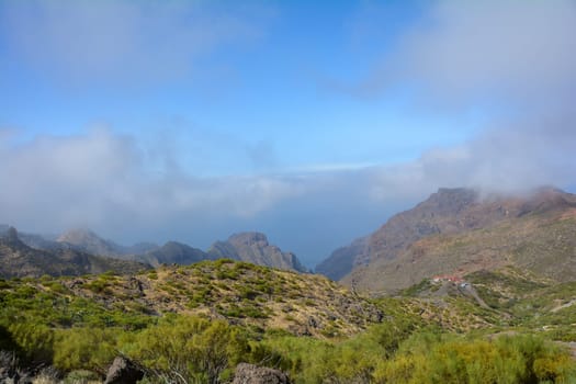 Teno mountains at Masca on the Canary Island of Tenerife, Spain, Europe