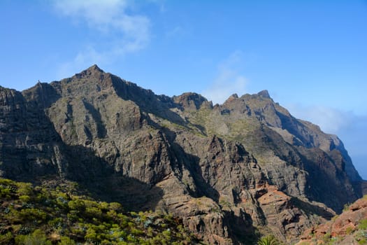Teno mountains at Masca on the Canary Island of Tenerife, Spain, Europe